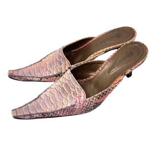 F. Mode Leather Pointy Mule